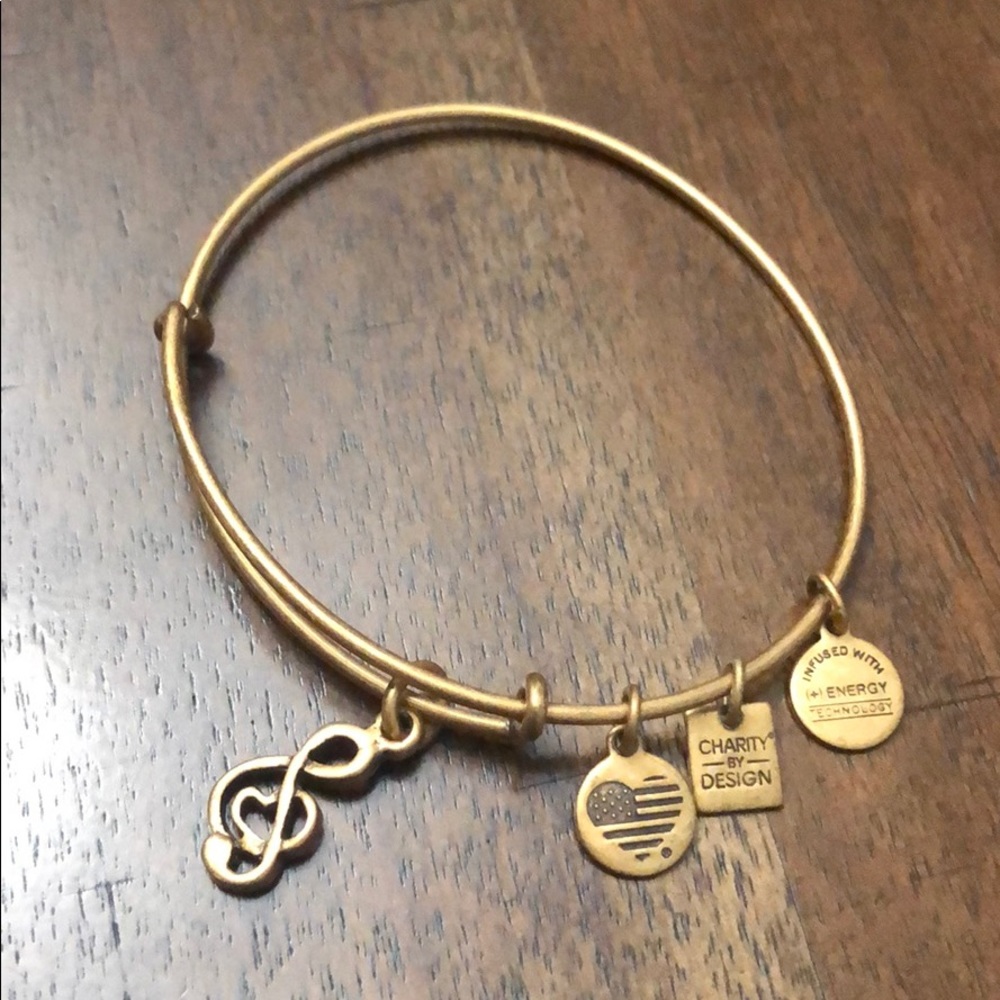 Beautiful music charm bangle from Alex and Ani
